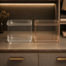 Organizador Prateleira Diamante – 2 Andares | Acrílico Premium para Maquiagem e Banheiro