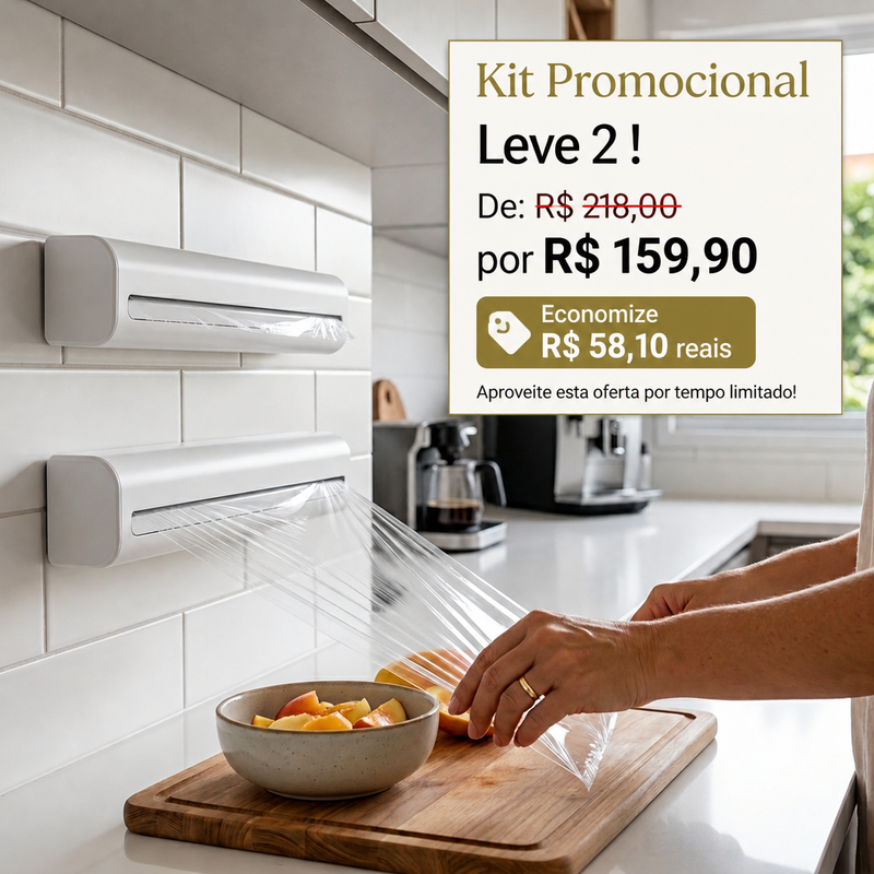 Chega de sofrer com plástico filme grudando errado na cozinha