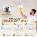 Ventilador de Teto Wind Light Silent 60W com LED + Controle Remoto