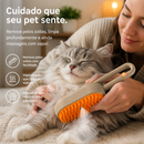 Escova Elétrica a Vapor 3 em 1 para Cães e Gato -  Remove Pelos, Massageia e Facilita a Higiene.   Mais praticidade na hora de cuidar do seu pet.