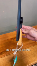 Rodo de Pia Dobrável Oikos com Cabo de Bambu – Silicone Premium, Ergonômico e Econômic