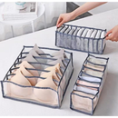 3 Organizador De Gaveta De Sutiã Sutia Dobrável Caixa De Armazenamento Divisor Cuecas Roupeiro Casa