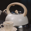 Chaleira de Apito com Indução - Brinox - Roma 2,7 litros - Cor Vanilla