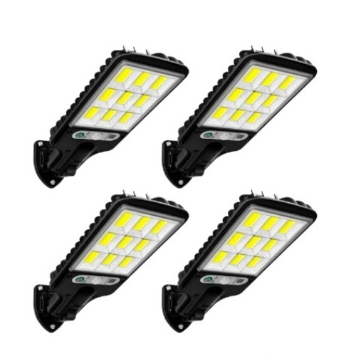 Luz Solar de Rua 21W – Sensor de Movimento • Controle Remoto • À Prova d’Água • 3 Modos de Iluminação