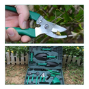 Kit Para Jardinagem Jardim Jogo Ferramentas Grama Corta Galhos Maleta Pás Poda 10 Peças Com Maleta