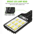 Luz Solar De Rua Taman 21W LED Controle Remoto De Jardim À Prova D'água Indução Automática Com 3 Modos