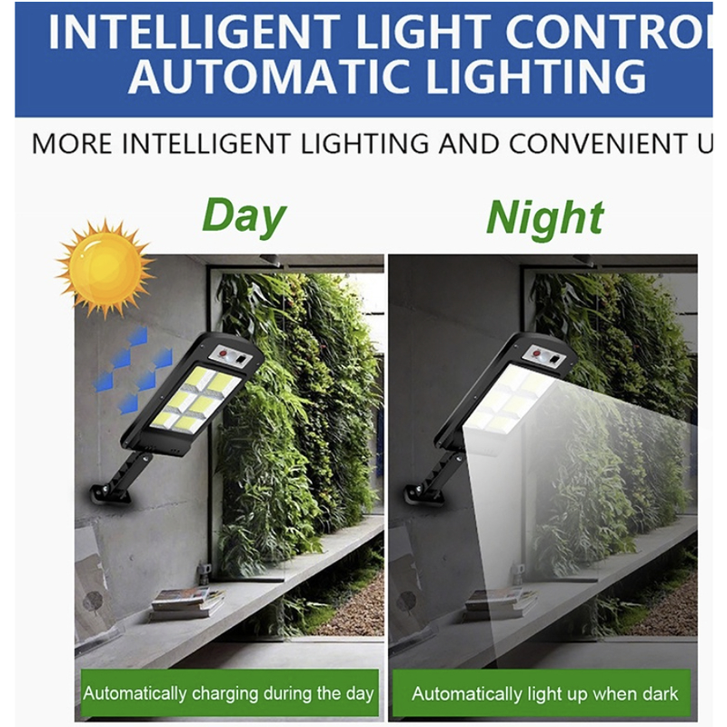 Luz Solar De Rua Taman 21W LED Controle Remoto De Jardim À Prova D'água Indução Automática Com 3 Modos