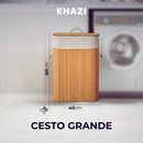 Cesto de Lavanderia Premium – Bambu 72L