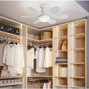 Ventilador De Teto Wind Light Silent Controle Remoto Lâmpada Led 60W Silenciosa 6 Folhas