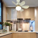 Ventilador De Teto Wind Light Silent Controle Remoto Lâmpada Led 60W Silenciosa 6 Folhas