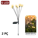 Kit Luminária Solar LED Vagalume Firefly – À Prova d’Água • Jardim • Mudança de Cor • Energia Solar