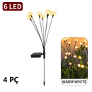 Kit Luminária Solar LED Vagalume Firefly – À Prova d’Água • Jardim • Mudança de Cor • Energia Solar