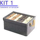 Caixa Organizadora Dobrável com Tampa – Acabamento Premium e Design Vintage