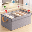 Caixa Organizadora Dobrável Multiuso Com Tampa Feita em TNT Resistente E Ecológico 47*28*20cm