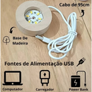 Luminária Decorativa Globo LED Com Interruptor On e Off Lua Via Láctea Sistema Solar Bola De Cristal