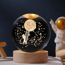 🌙 Luminária Decorativa Globo LED — Lua / Via Láctea / Sistema Solar