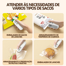 Seladora Magnética Mini - Abre e Fecha, Vedadora de Alimentos Portátil