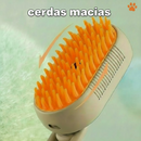 Cor Caque/Branco Escova A Vapor Para Gatos Cães 3 Em 1 Escovas Elétricas De Pêlos Pentes De Massagem