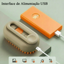 Cor Caque/Branco Escova A Vapor Para Gatos Cães 3 Em 1 Escovas Elétricas De Pêlos Pentes De Massagem