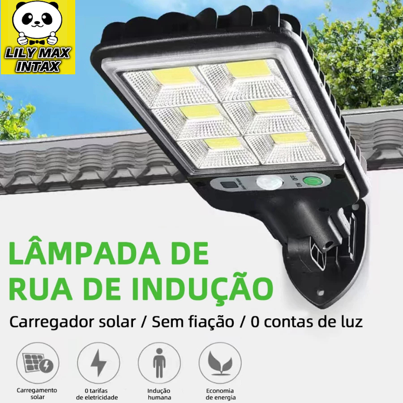 Luz Solar De Rua Taman 21W LED Controle Remoto De Jardim À Prova D'água Indução Automática Com 3 Modos