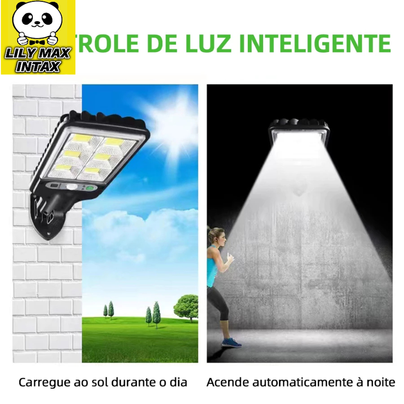 Luz Solar De Rua Taman 21W LED Controle Remoto De Jardim À Prova D'água Indução Automática Com 3 Modos