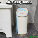 Lixeira Inteligente De Banheiro Estreito Cestos De Cozinha Com Sensor Automático Cesto，Saco De Lixo