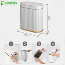 Lixeira Inteligente De Banheiro Estreito Cestos De Cozinha Com Sensor Automático Cesto，Saco De Lixo