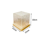 Projector Luz Nocturna Criativa De Ondulação De Água Acrílica Rotativa Lâmpada De Iluminação Com Cristal De Onda Marinha