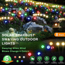 Kit Luminaria Solar Led Vagalume Para Jardim Luz Ao Ar Livre À Prova D'água Mudança De Cor Firefly