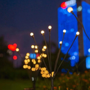 Kit Luminaria Solar Led Vagalume Para Jardim Luz Ao Ar Livre À Prova D'água Mudança De Cor Firefly