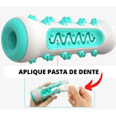 Brinquedo Mastigável Cachorro - Osso Dental 3 em 1 | Mordedor e Escova Dentes | Remove Tártaro | KIT2