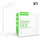 Luminária Abajur de Mesa LED — Luz Recarregável Touch, Haste Flexível
